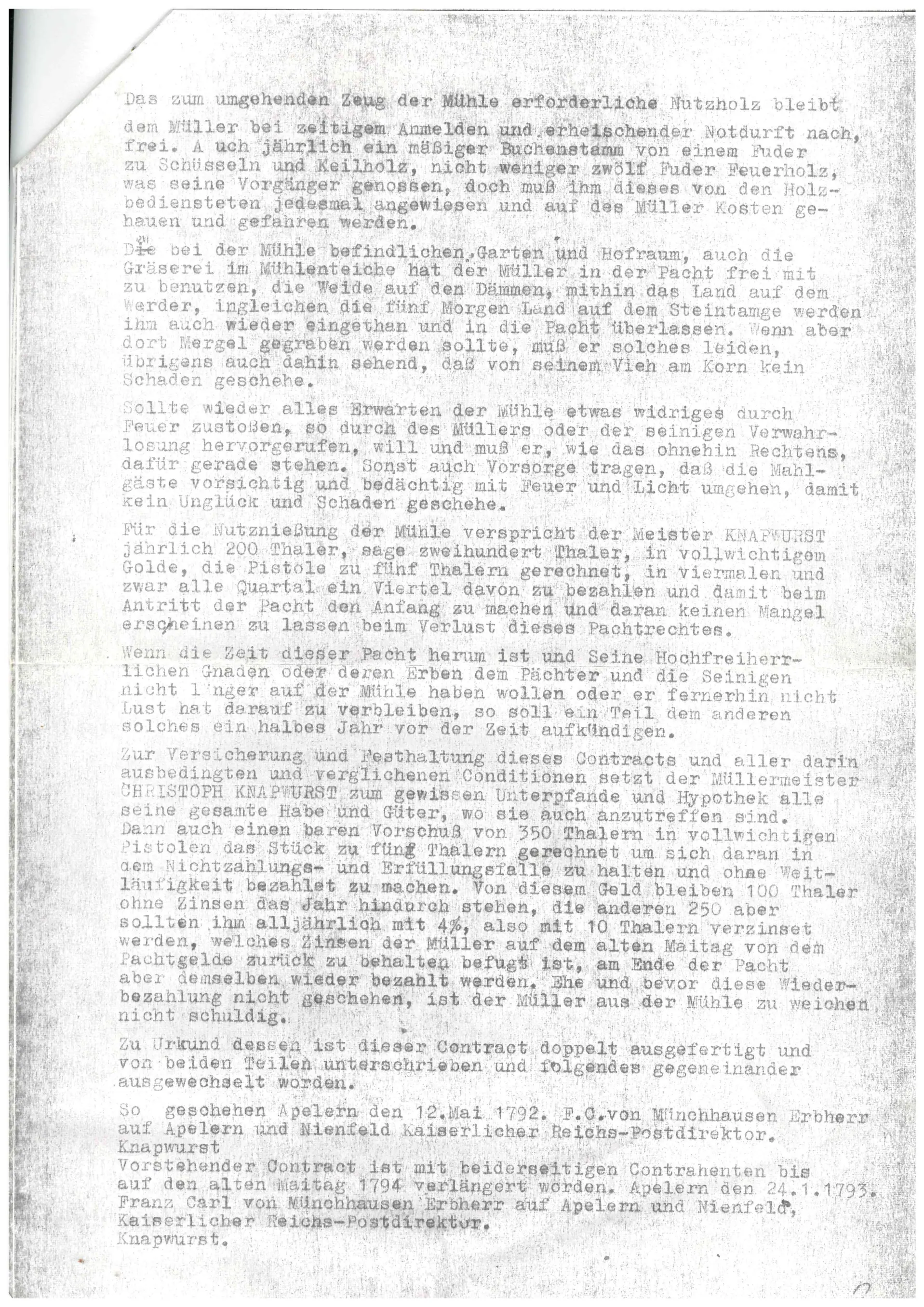 Lease of 1792, transcript page 3